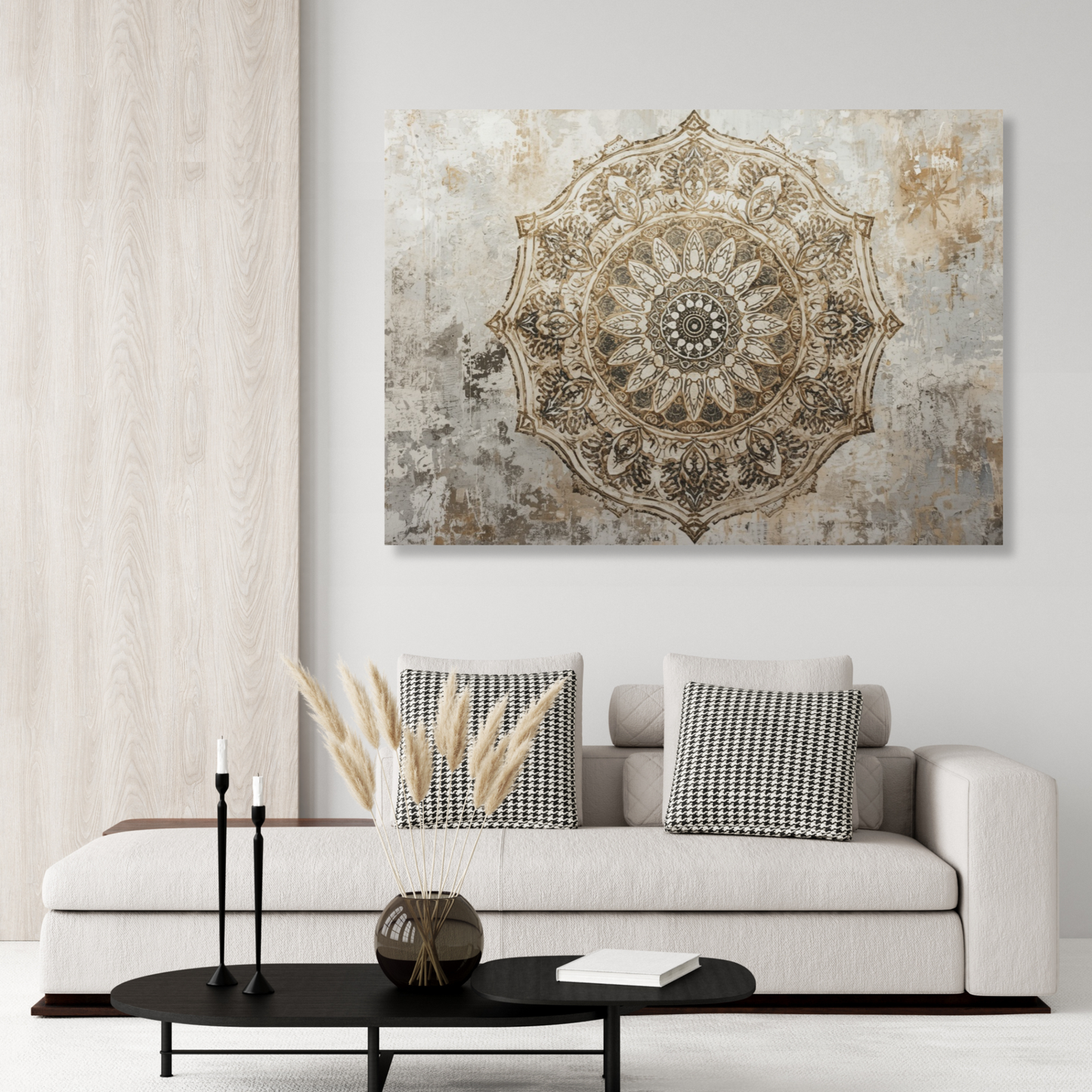 Earth & Spirit Mandala Wall Art Canvas Print