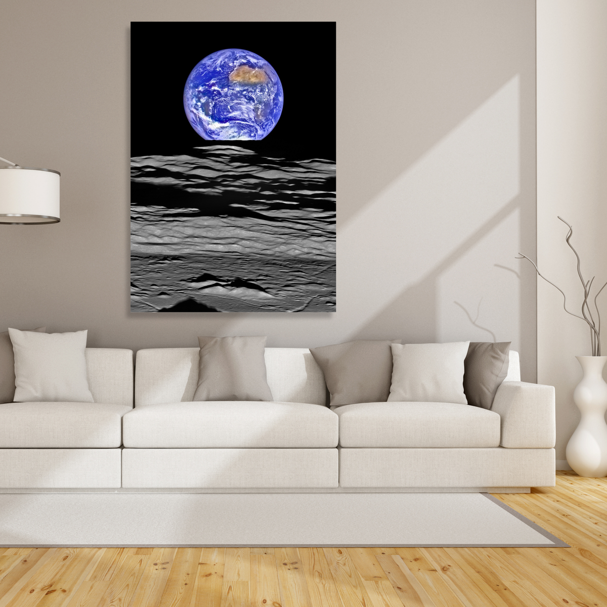 Earthrise Wall Art Canvas Print