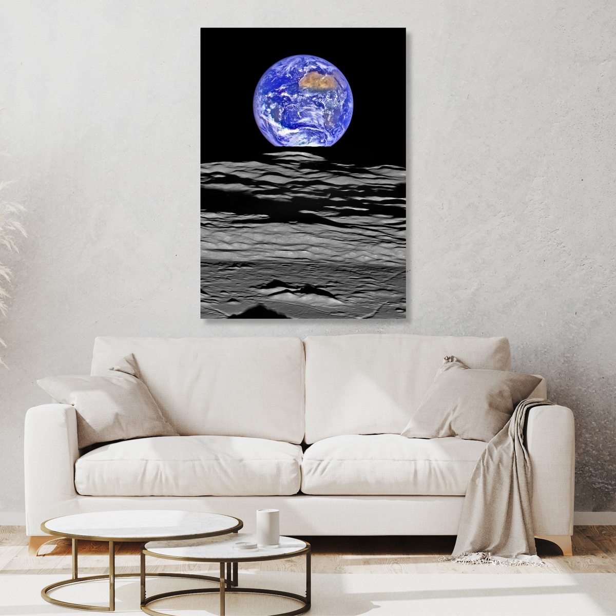 Earthrise Wall Art Canvas Print