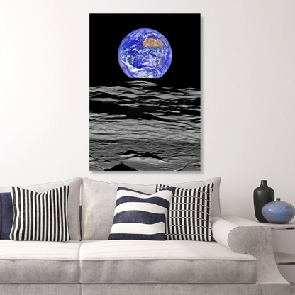 Earthrise Wall Art Canvas Print