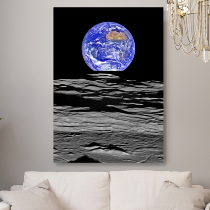 Earthrise Wall Art Canvas Print