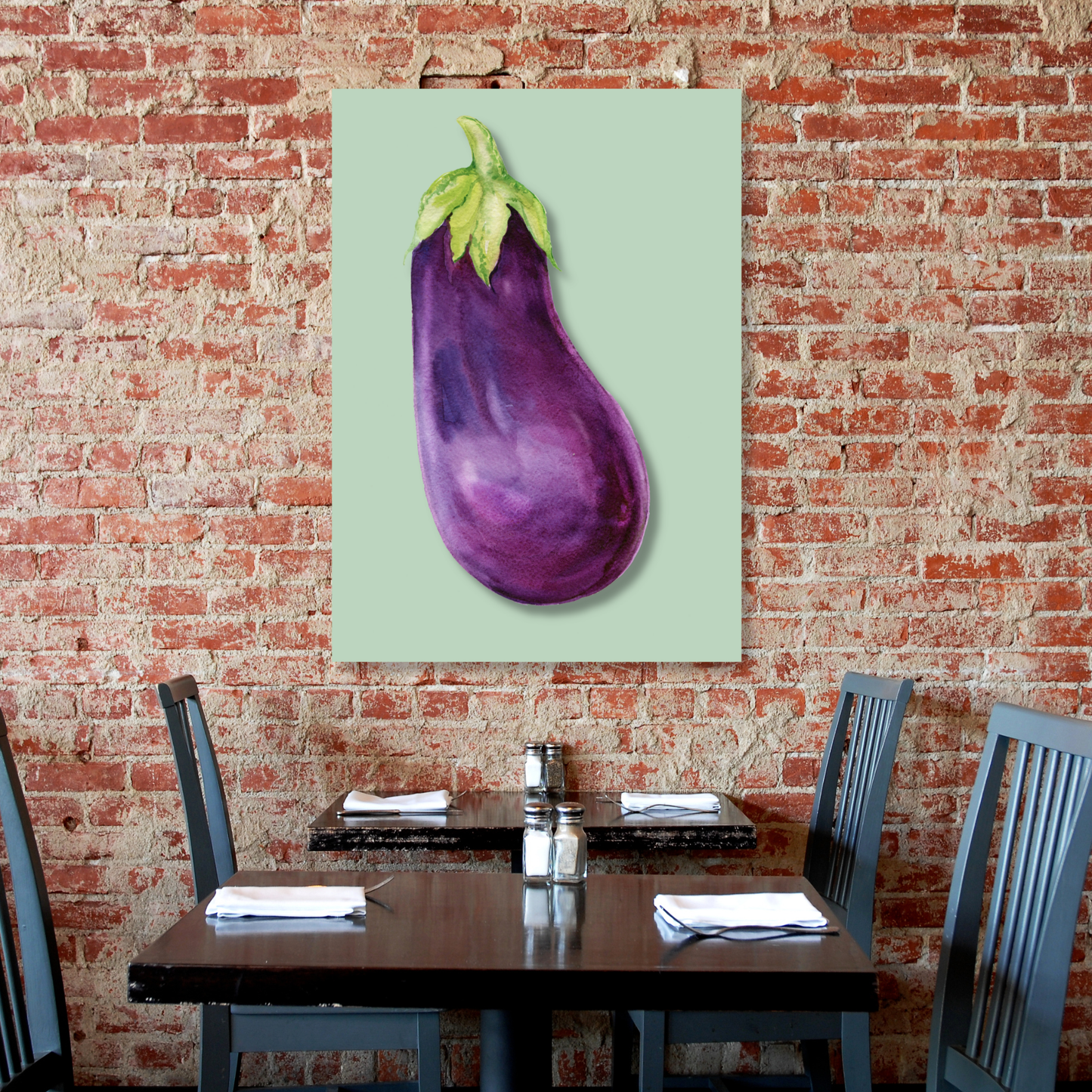 Eggplant Wall Art Canvas Print