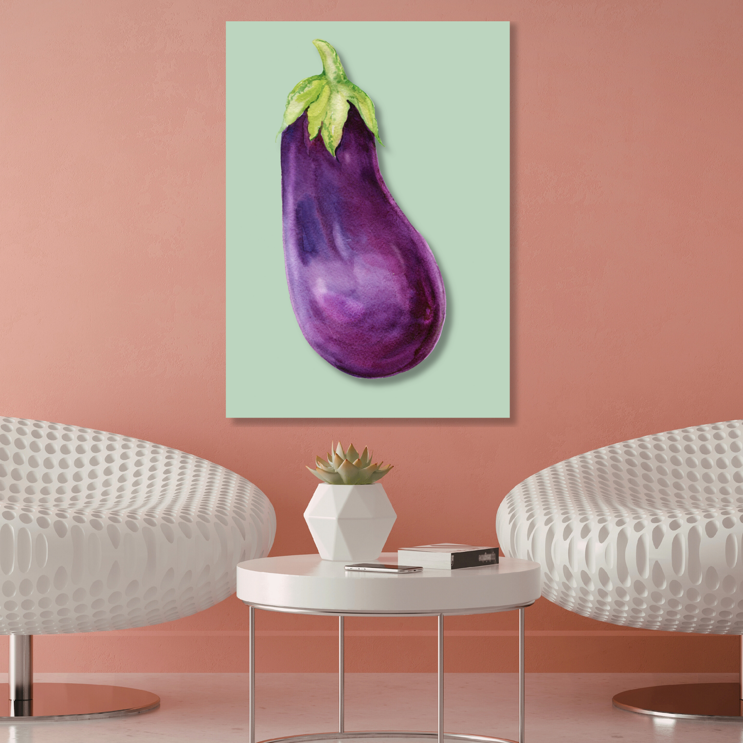 Eggplant Wall Art Canvas Print