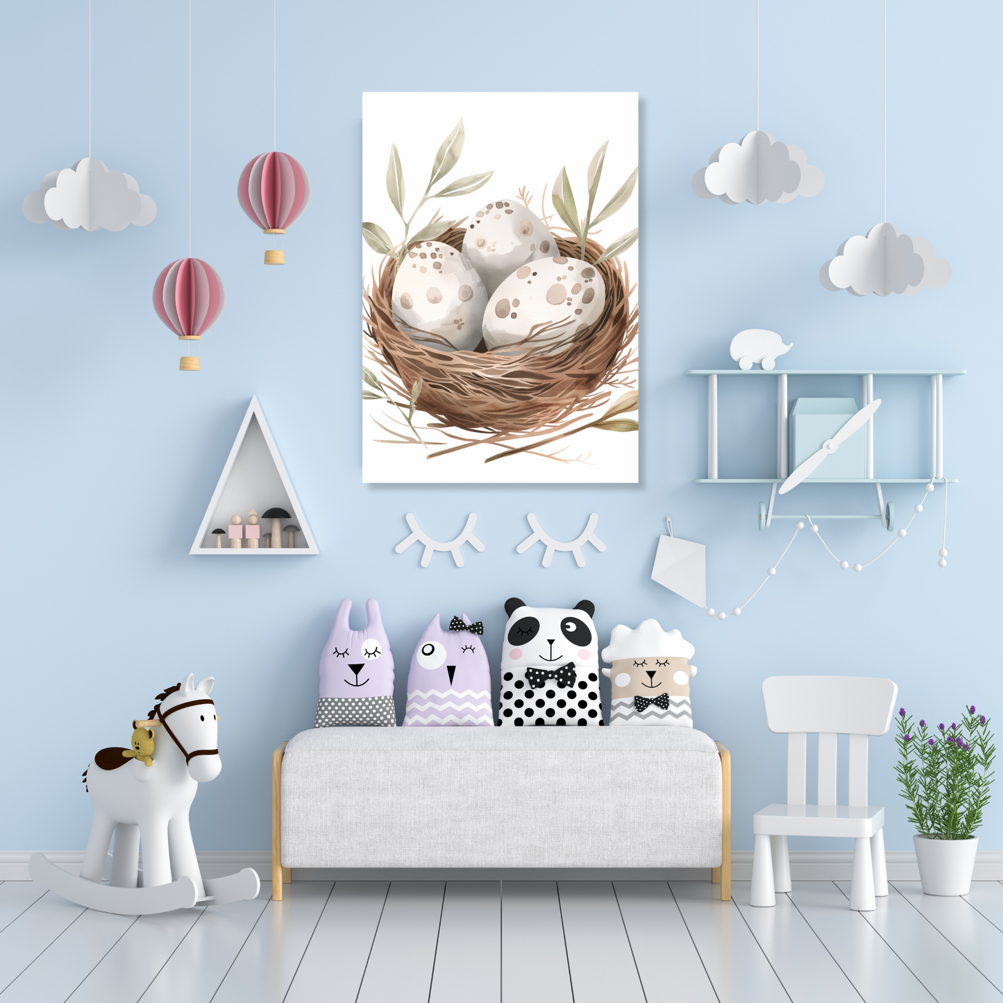 Dinosaur Eggs Canvas Wall Art Print