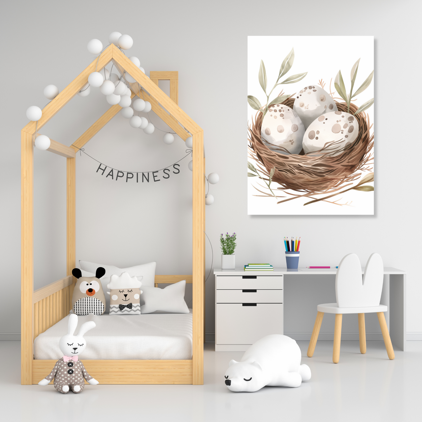 Dinosaur Eggs Canvas Wall Art Print