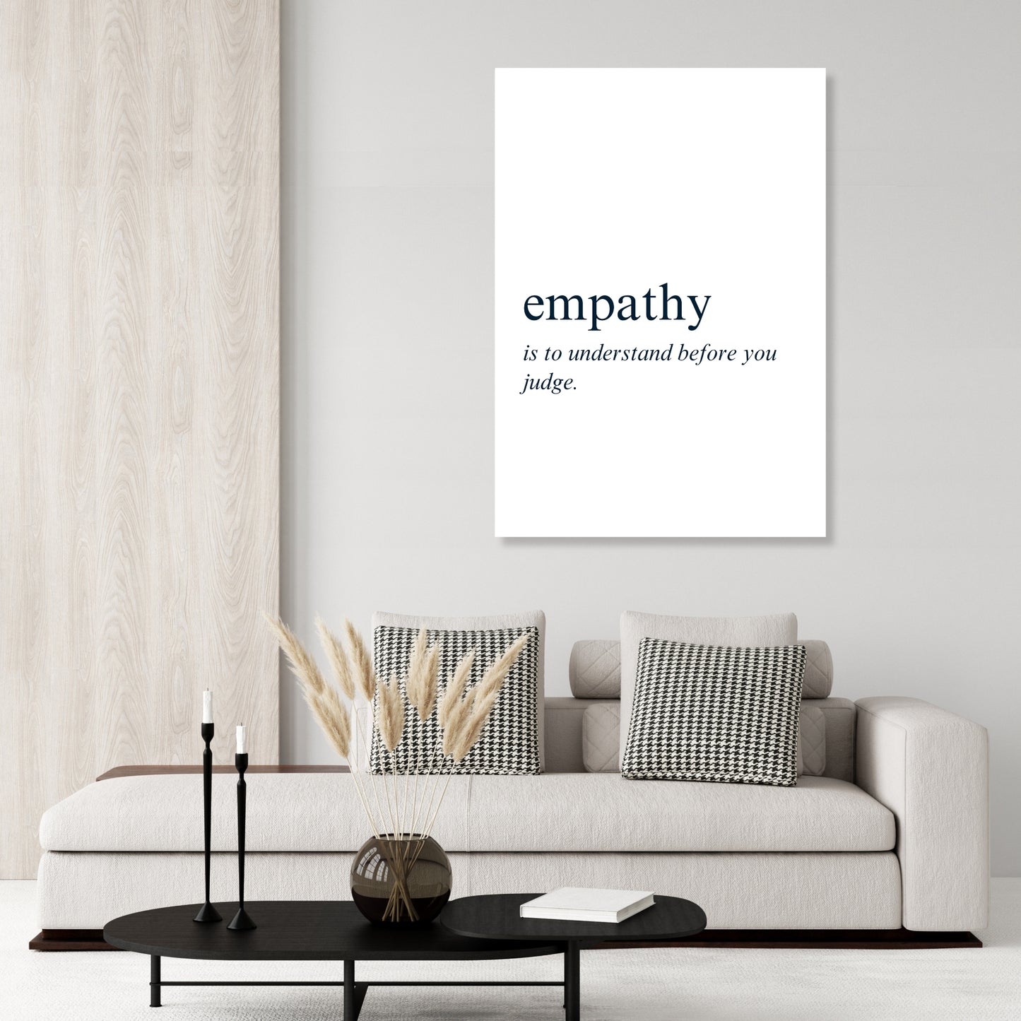 Empathy Inspirational Wall Art Canvas Print