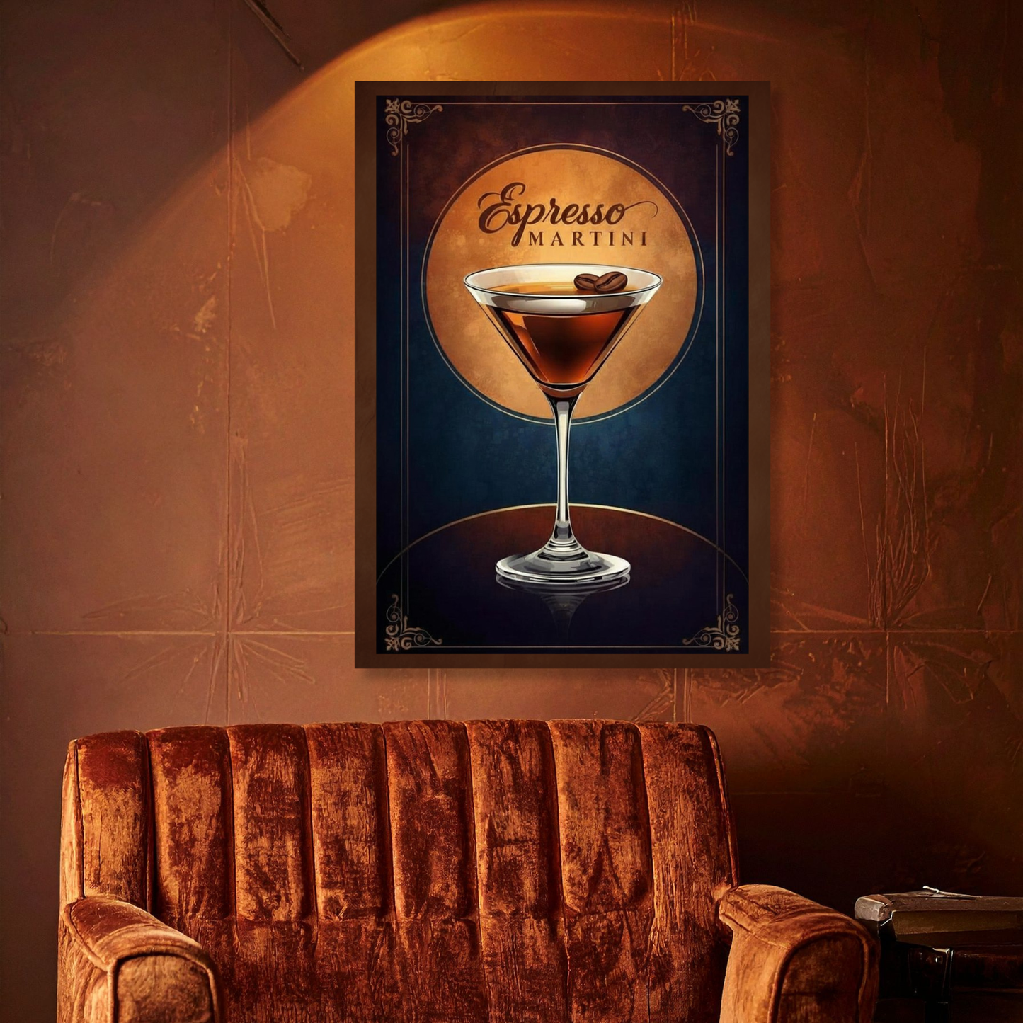 Espresso Martini Iconic Cocktail Wall Art Canvas Print