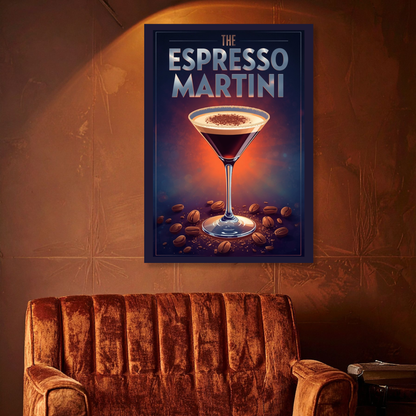 The Espresso Martini Cocktail Wall Art Canvas Print