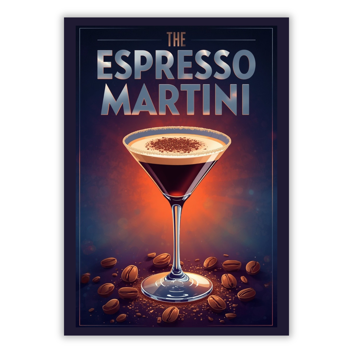 The Espresso Martini Cocktail Wall Art Canvas Print