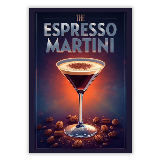 The Espresso Martini Cocktail Wall Art Canvas Print