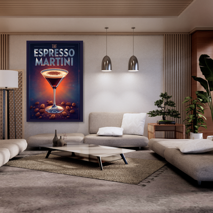 The Espresso Martini Cocktail Wall Art Canvas Print