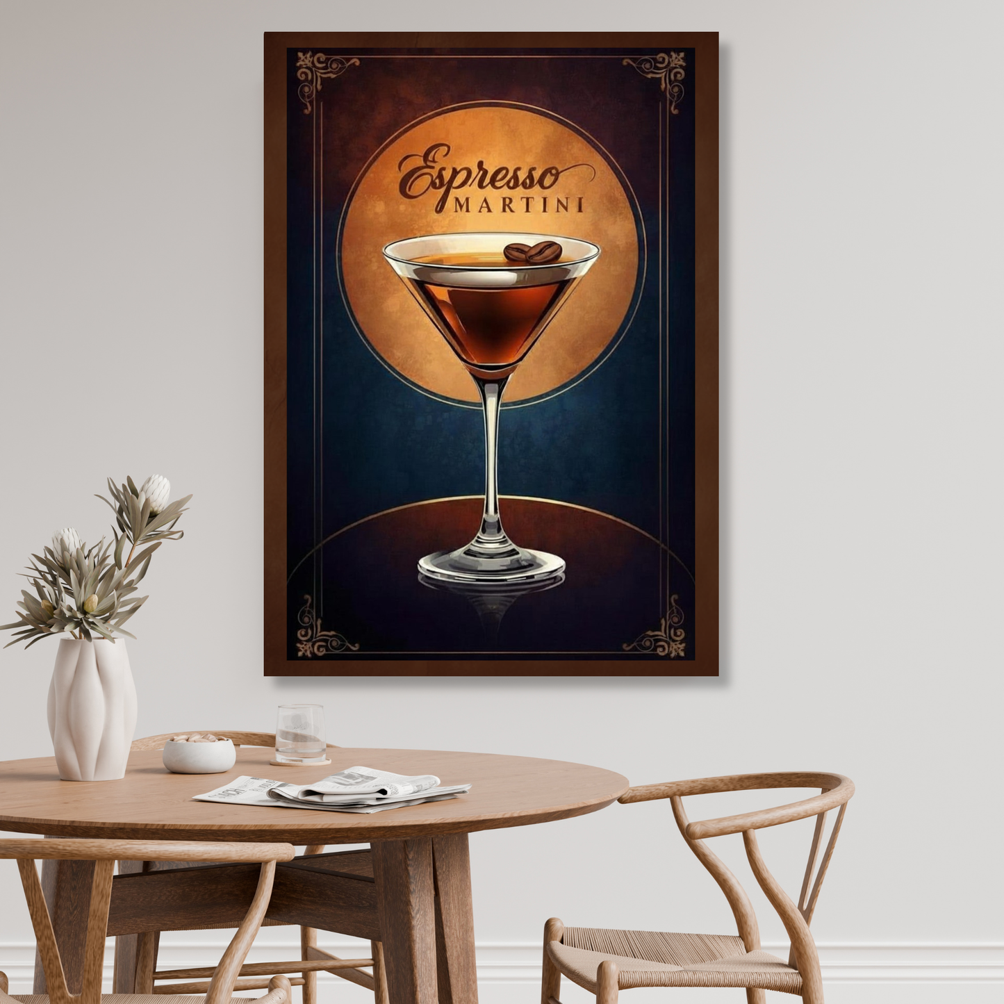 Espresso Martini Iconic Cocktail Wall Art Canvas Print