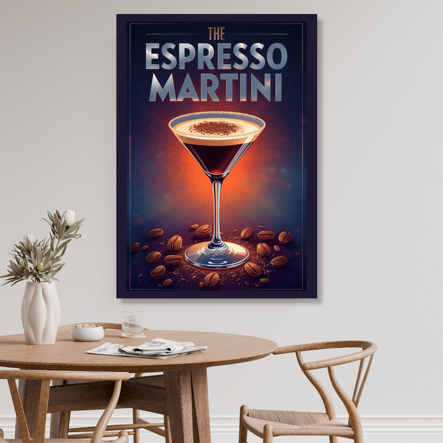 The Espresso Martini Cocktail Wall Art Canvas Print