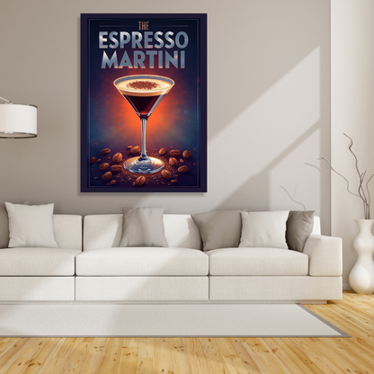 The Espresso Martini Cocktail Wall Art Canvas Print