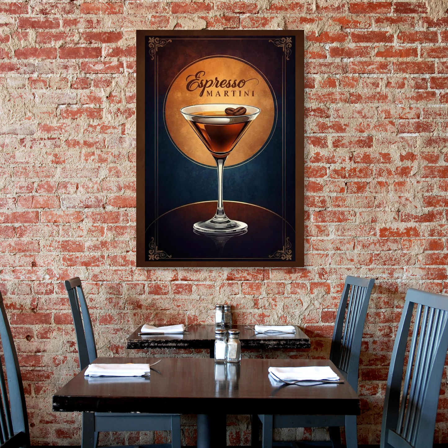 Espresso Martini Iconic Cocktail Wall Art Canvas Print