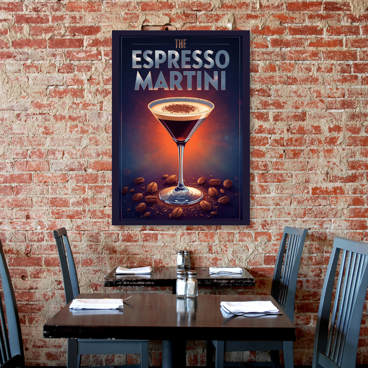 The Espresso Martini Cocktail Wall Art Canvas Print