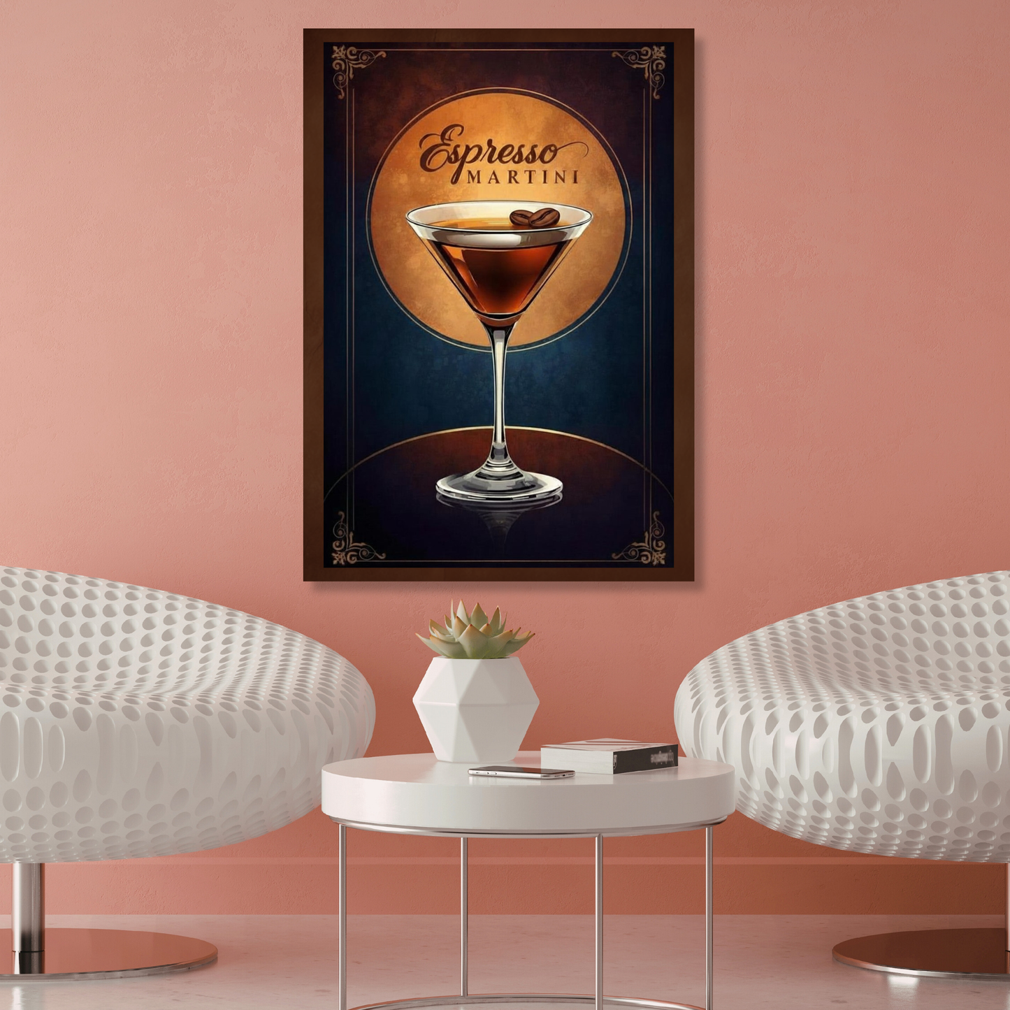 Espresso Martini Iconic Cocktail Wall Art Canvas Print