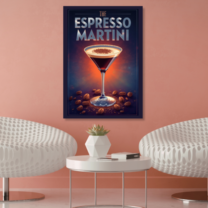 The Espresso Martini Cocktail Wall Art Canvas Print