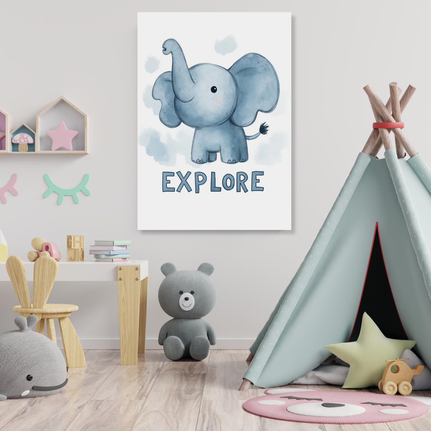 Explore Canvas Wall Art Print
