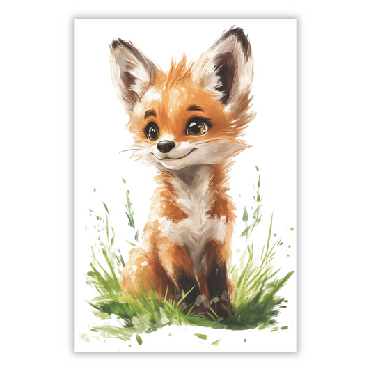 Felicity Fox Canvas Wall Art Print