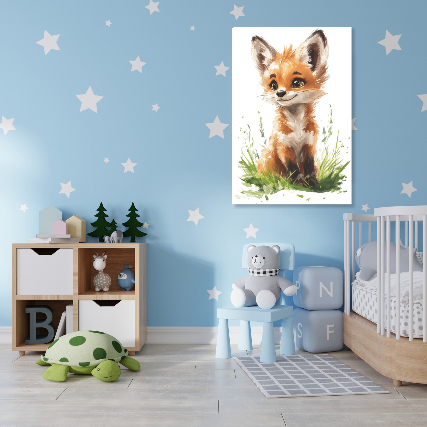 Felicity Fox Canvas Wall Art Print