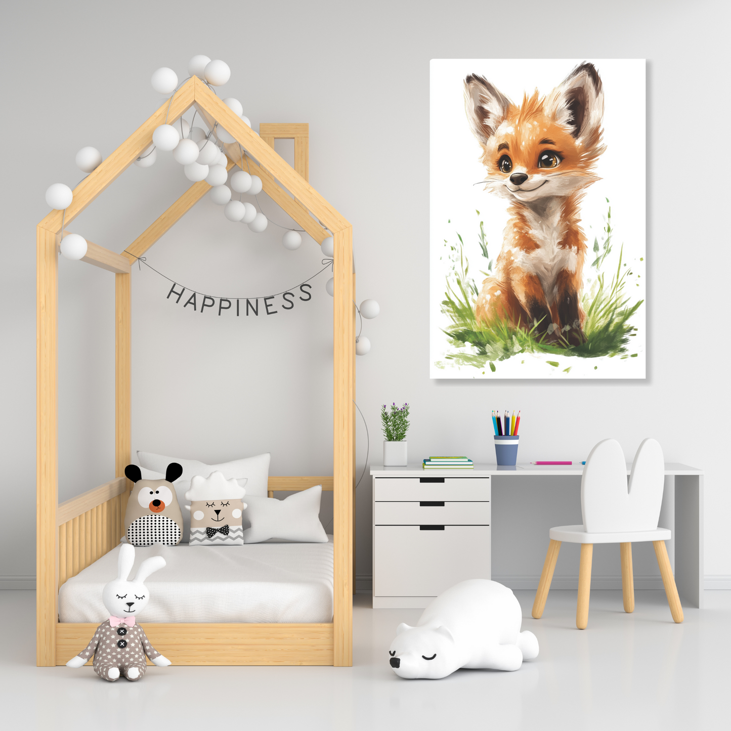 Felicity Fox Canvas Wall Art Print