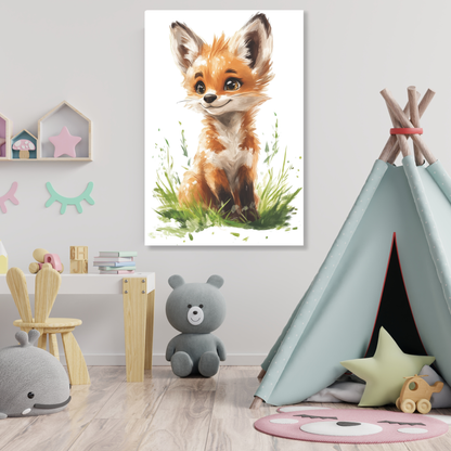 Felicity Fox Canvas Wall Art Print