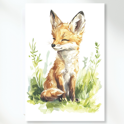 Felix Fox Canvas Wall Art Print