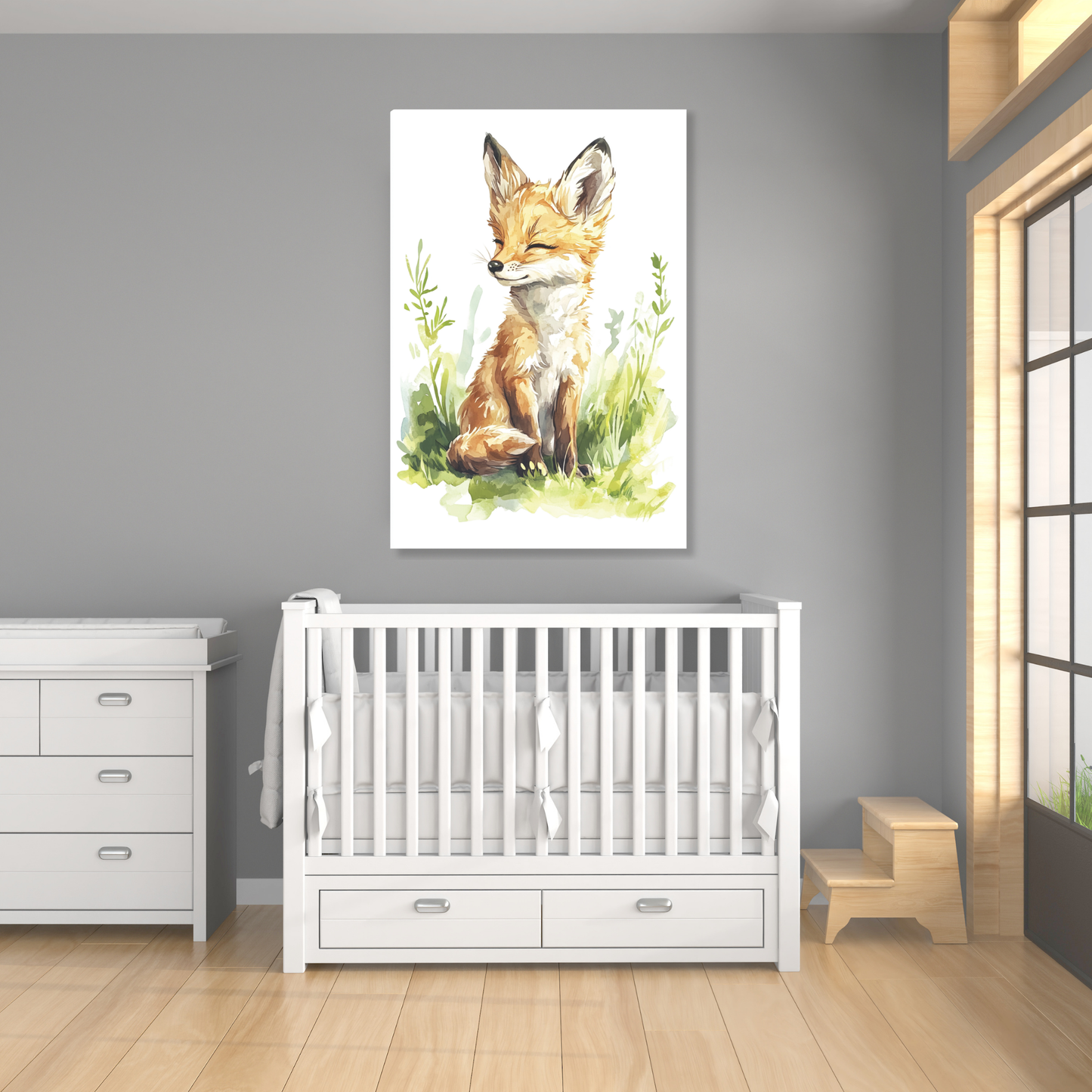 Felix Fox Canvas Wall Art Print