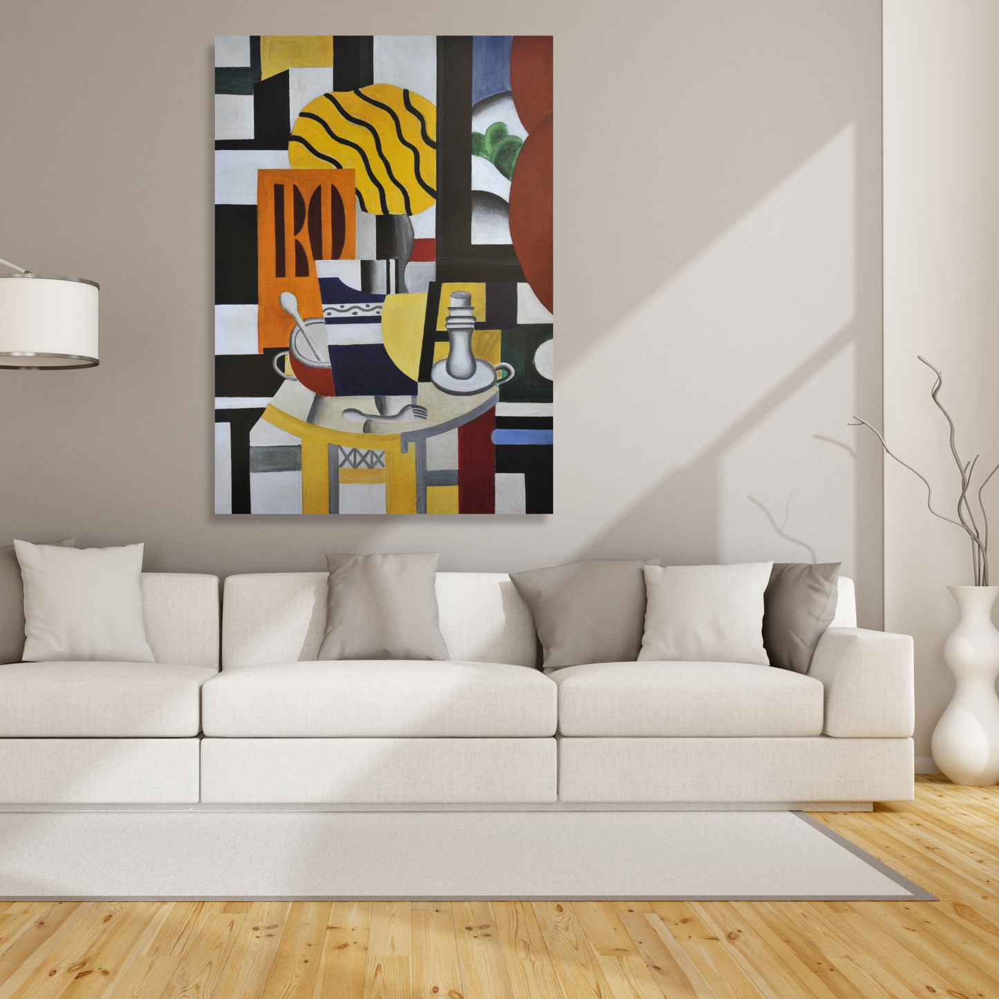 Fernand Léger - Still Life With Candlestick Wall Art Canvas Print