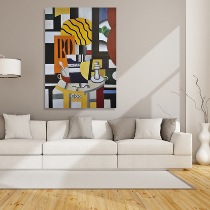 Fernand Léger - Still Life With Candlestick Wall Art Canvas Print