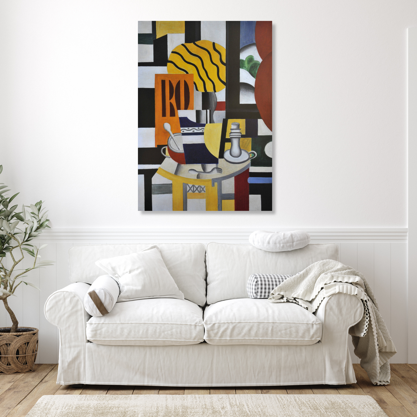 Fernand Léger - Still Life With Candlestick Wall Art Canvas Print