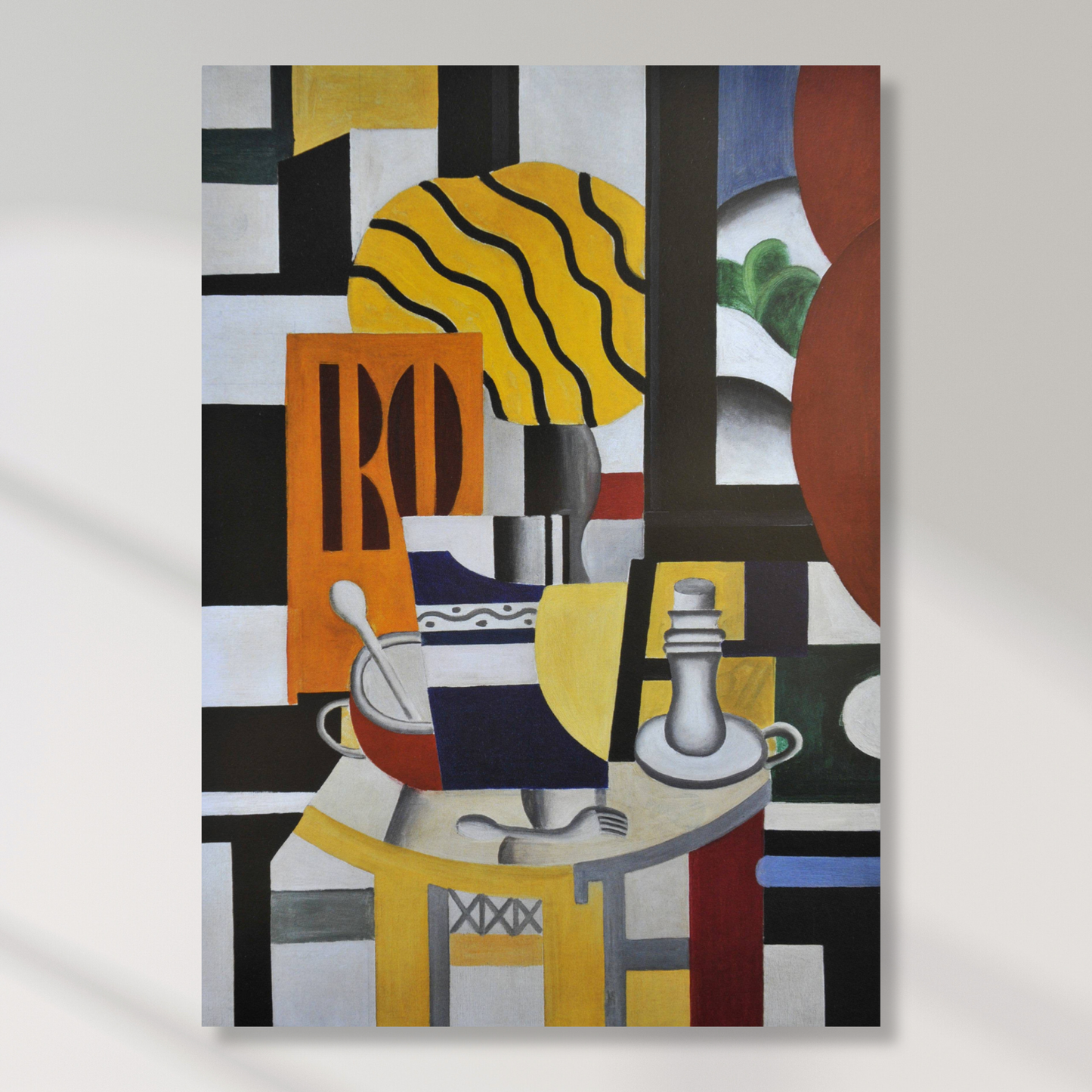 Fernand Léger - Still Life With Candlestick Wall Art Canvas Print