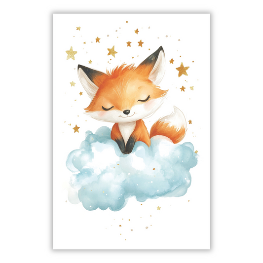 Fiona Fox Canvas Wall Art Print