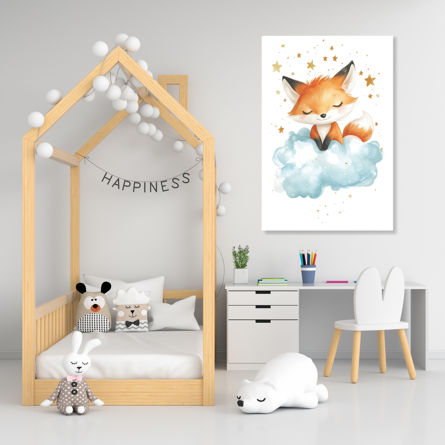 Fiona Fox Canvas Wall Art Print
