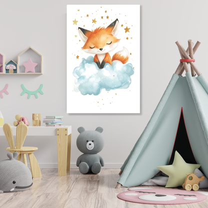 Fiona Fox Canvas Wall Art Print