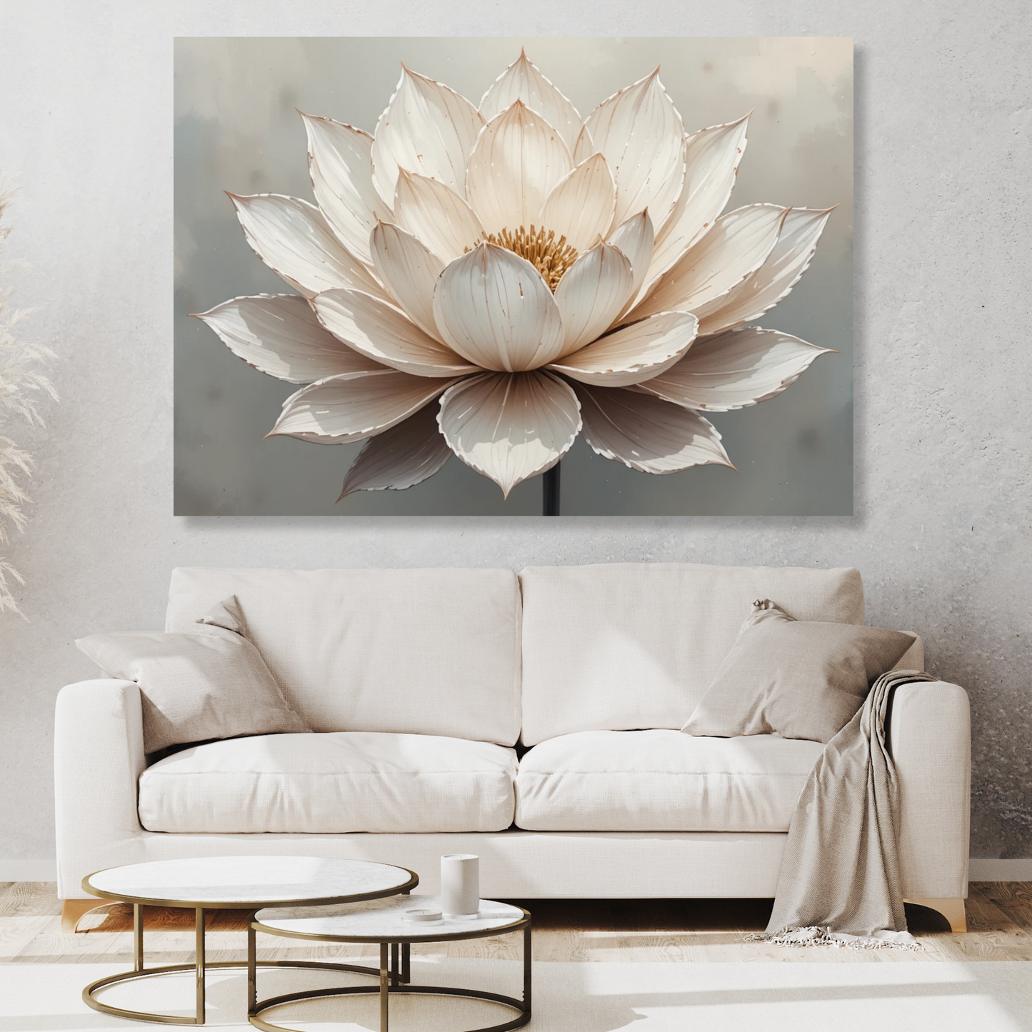 Floral Serenity Wall Art Canvas Print