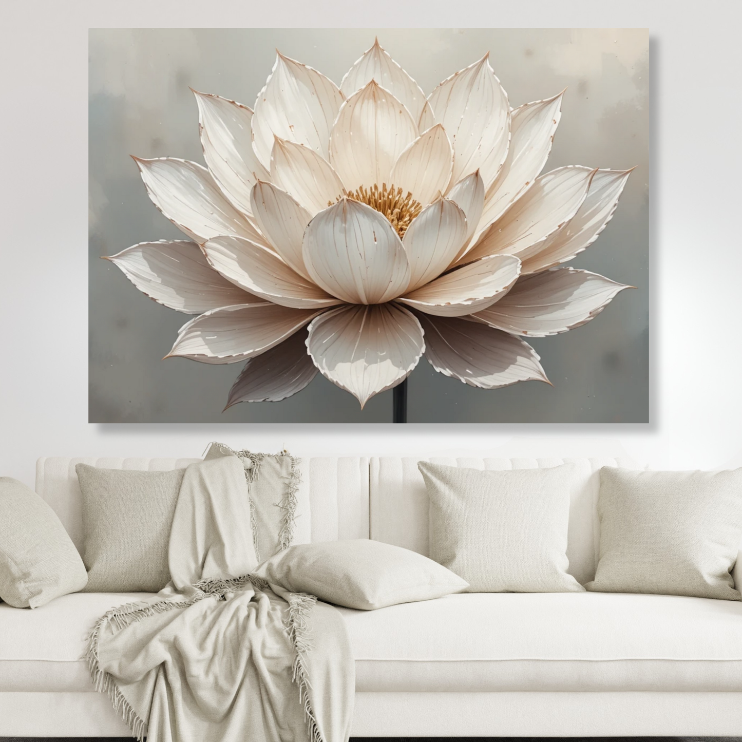 Floral Serenity Wall Art Canvas Print