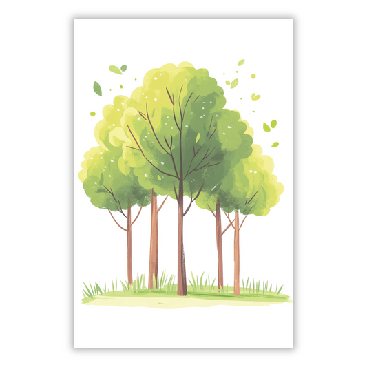 Forest Trees Canvas Wall Art Print