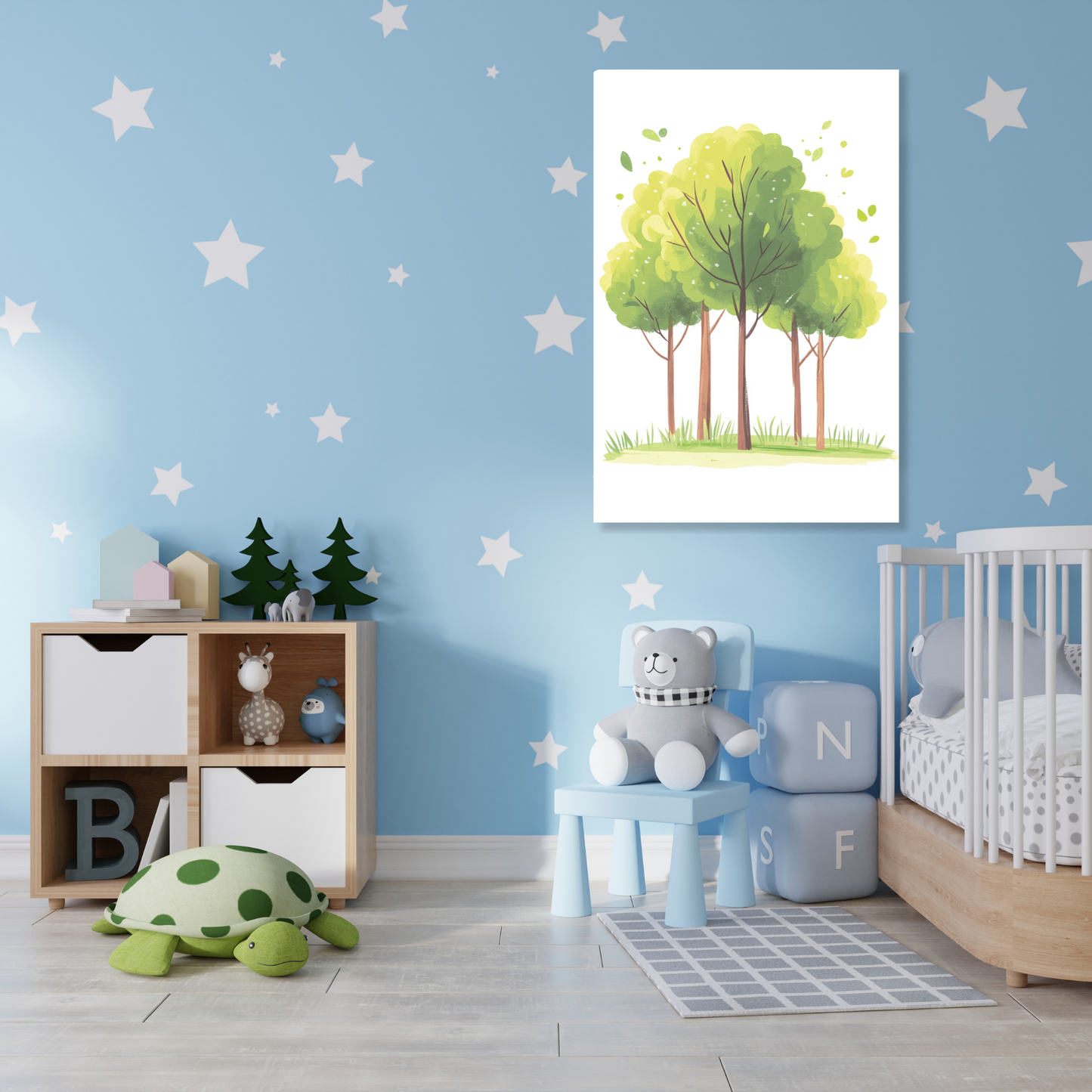 Forest Trees Canvas Wall Art Print