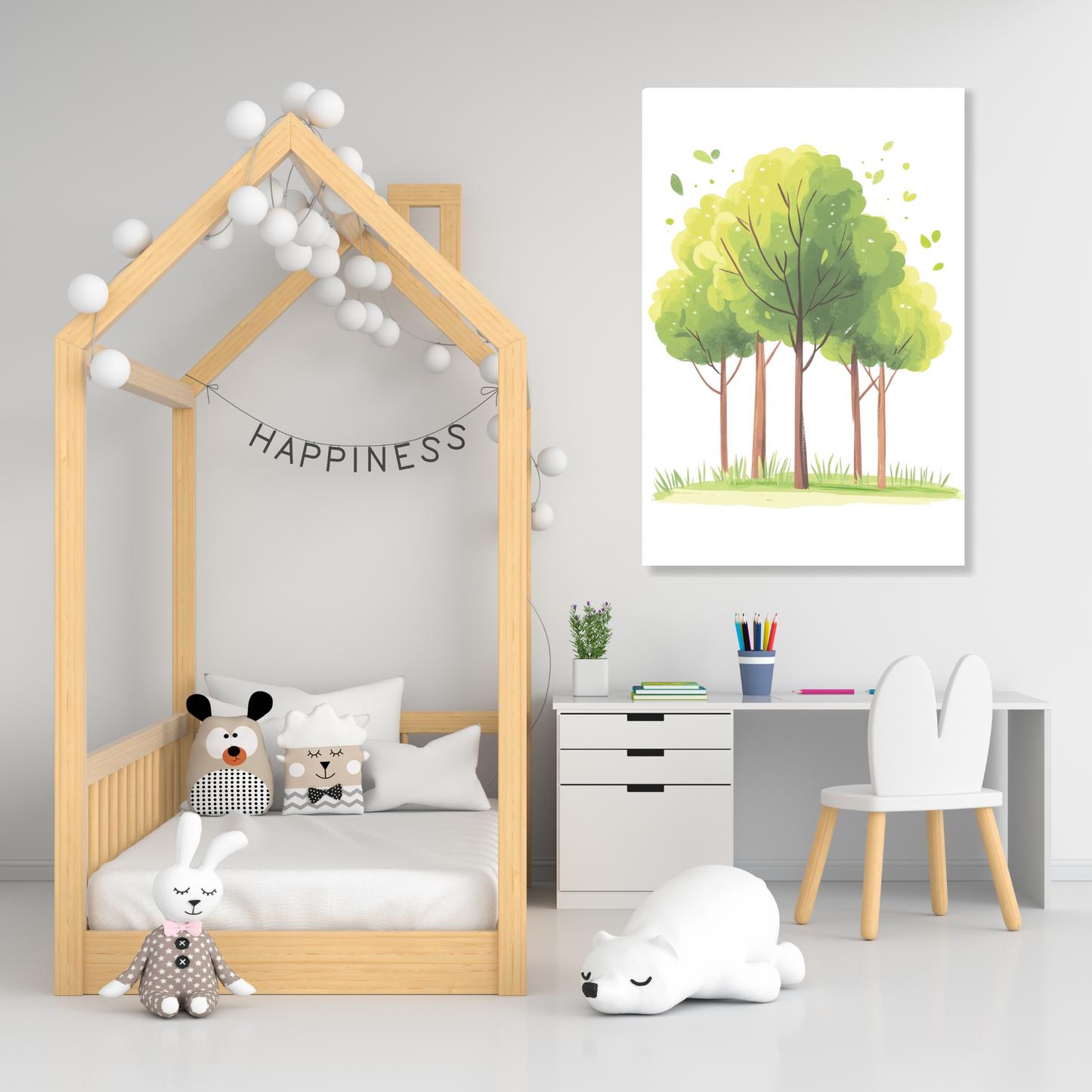 Forest Trees Canvas Wall Art Print