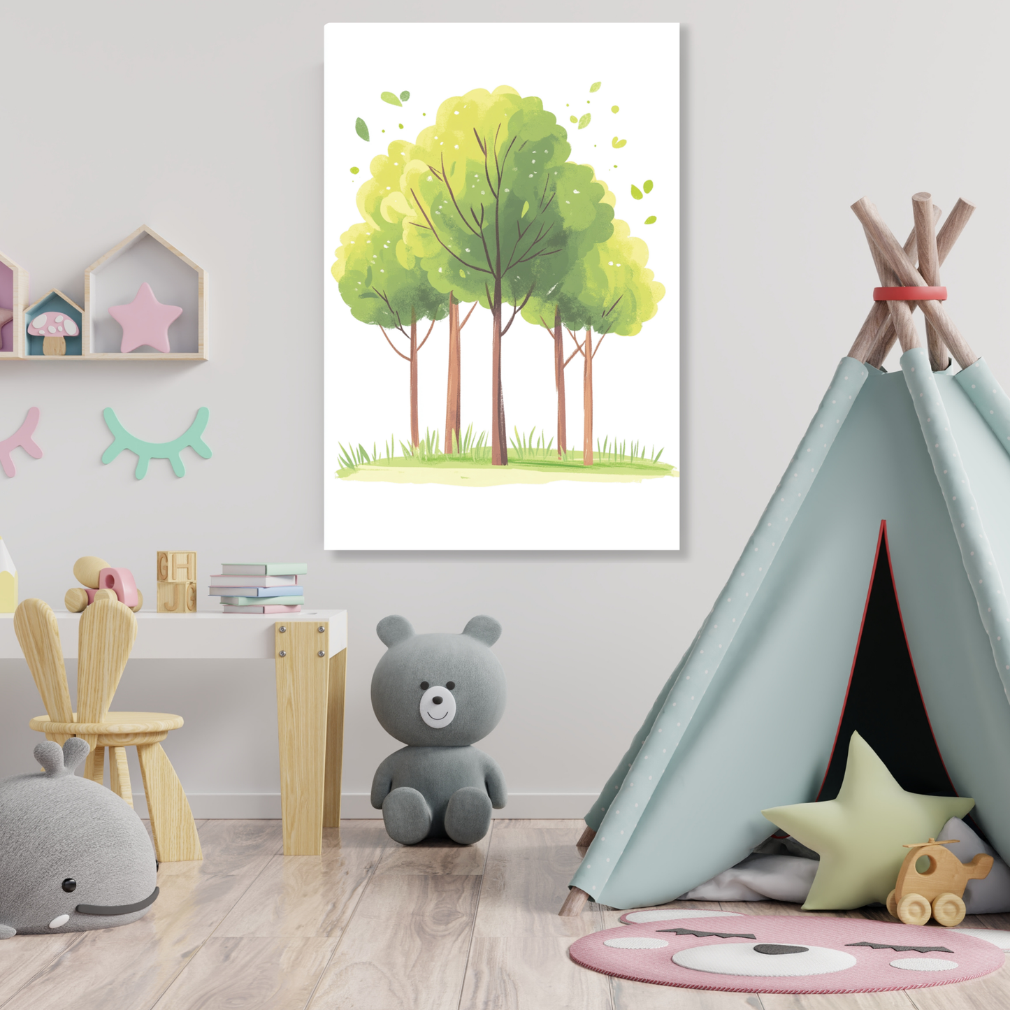 Forest Trees Canvas Wall Art Print