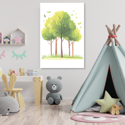 Forest Trees Canvas Wall Art Print