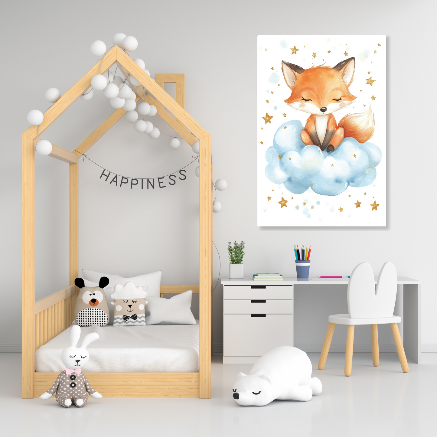 Freddie Fox Canvas Wall Art Print