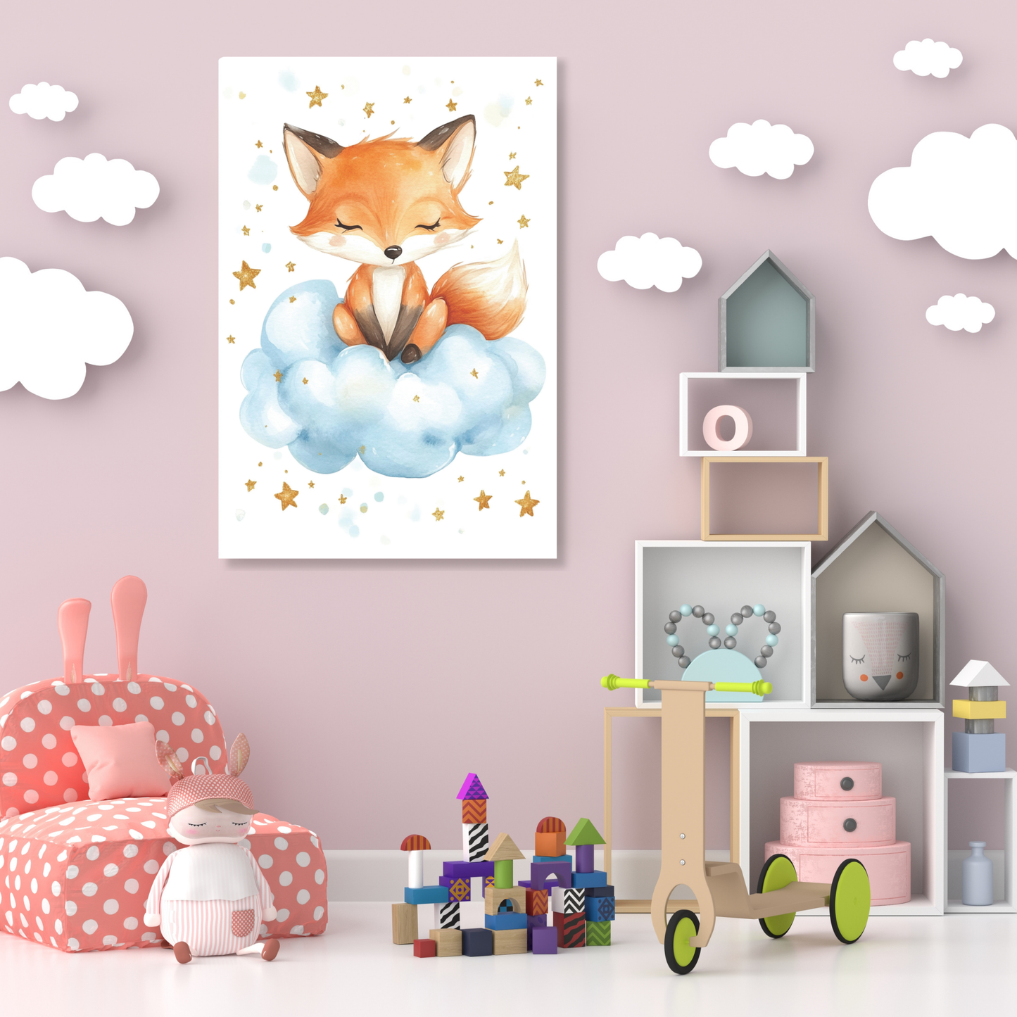 Freddie Fox Canvas Wall Art Print