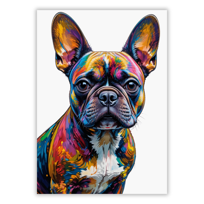 French Bulldog Dog Wall Art Canvas Print