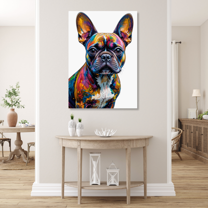 French Bulldog Dog Wall Art Canvas Print