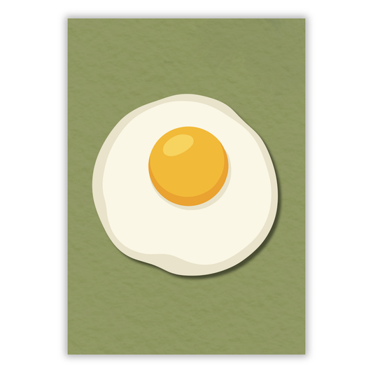 Fried Egg Wall Art Canvas Print