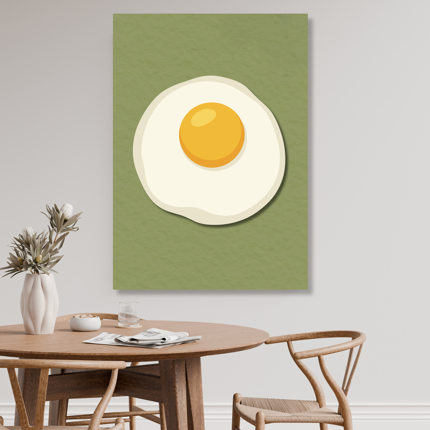 Fried Egg Wall Art Canvas Print