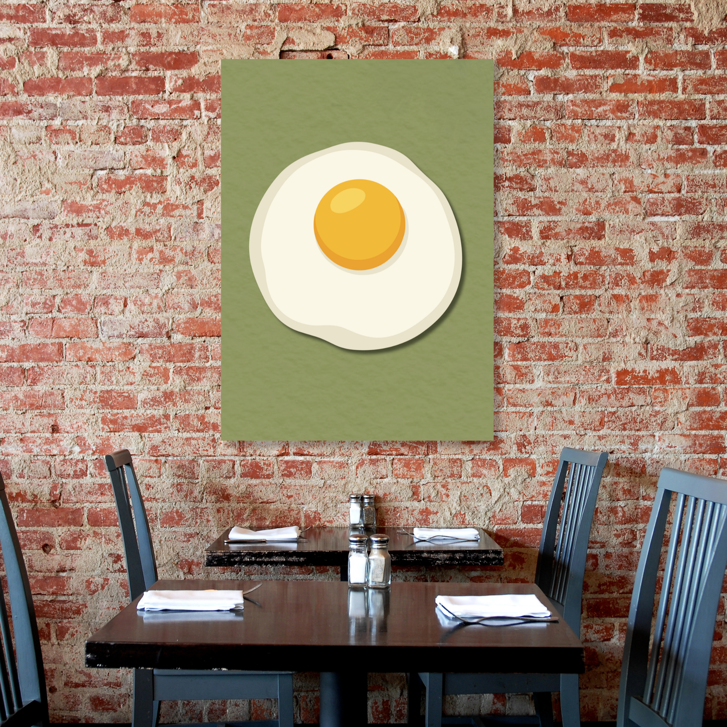 Fried Egg Wall Art Canvas Print